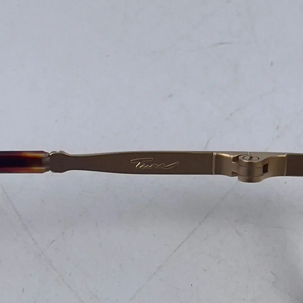 Tura MOD.769 TOR Women Eyeglasses Frame Matte Gold Metal Oval Shape 50-18-140 mm